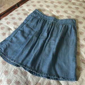 Madewell Chambray skirt